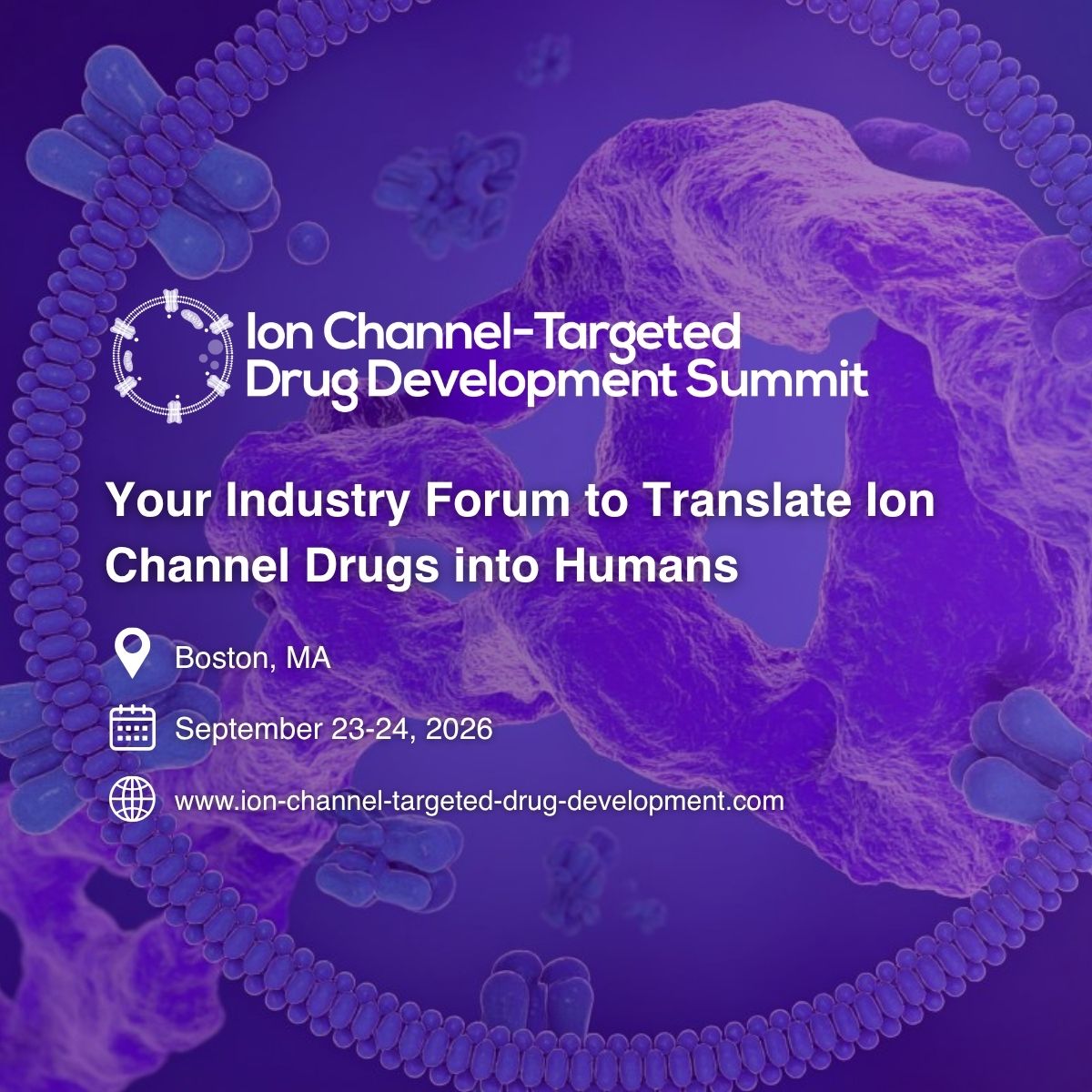 Ion Channel-Targeted Drug Development Summit logo